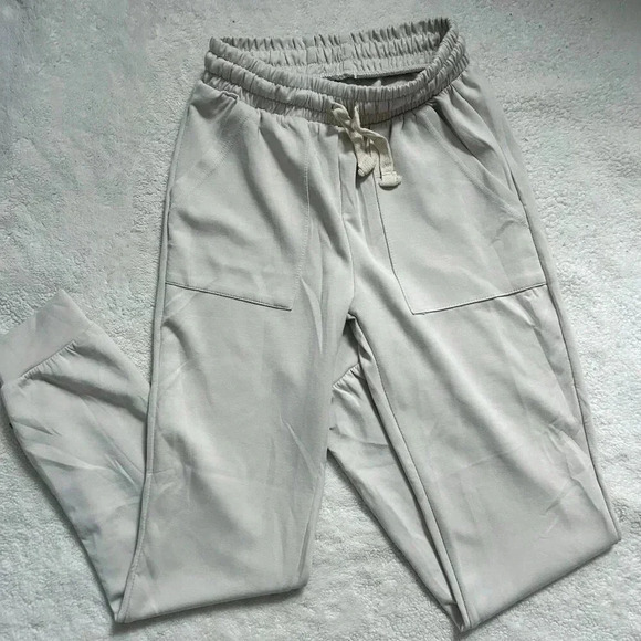 Ivory Jogger Sweatpants - Picture 1 of 6